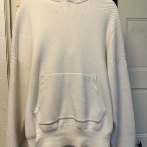 ALO Yoga Oversized Ribbed Cotton Blend Hoodie
